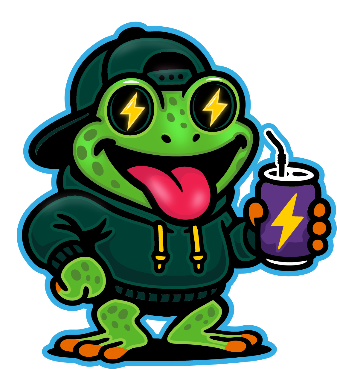 It's Yerboi, the Turbo Yerba frog!